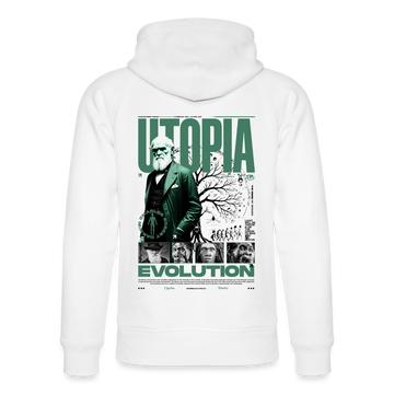 DARWIN x UTOPIA [Hoodie - Green White] - blanc