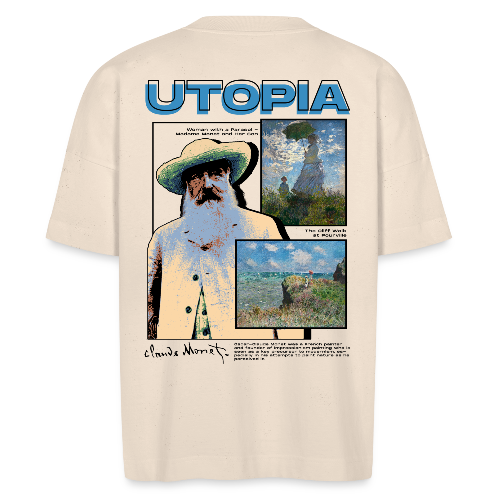 MONET x UTOPIA [Oversize T - Light] - blanc cassé