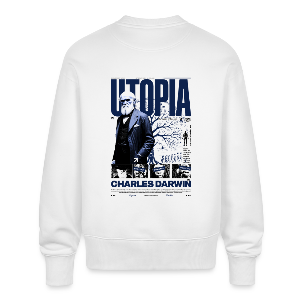 DARWIN x UTOPIA [Oversize SWEAT - Light] - blanc