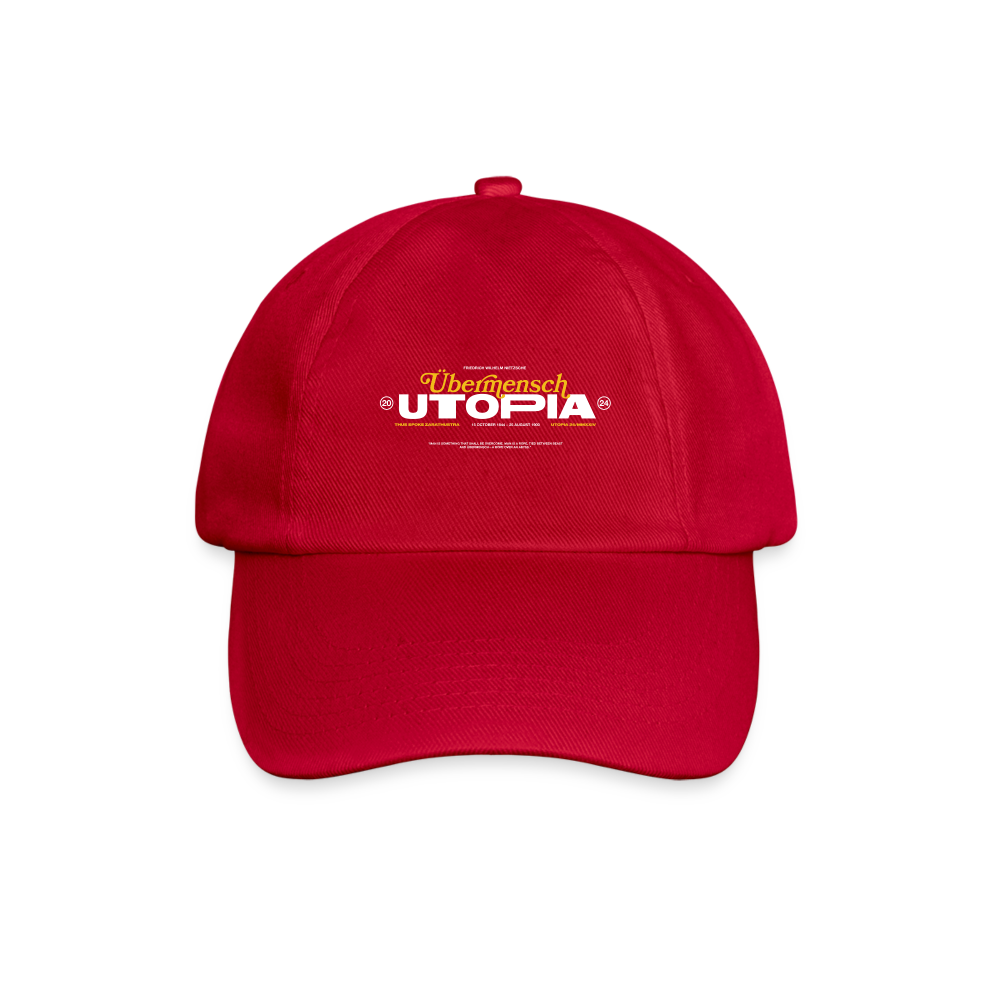 NIETZSCHE x UTOPIA * Casquette Foncée - rouge classique