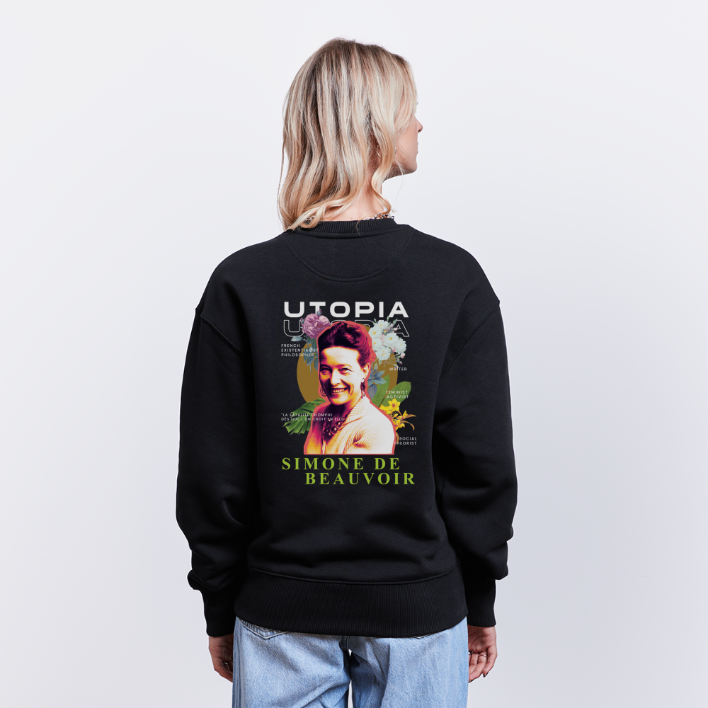 BEAUVOIR x UTOPIA [Oversize SWEAT - Dark] - noir