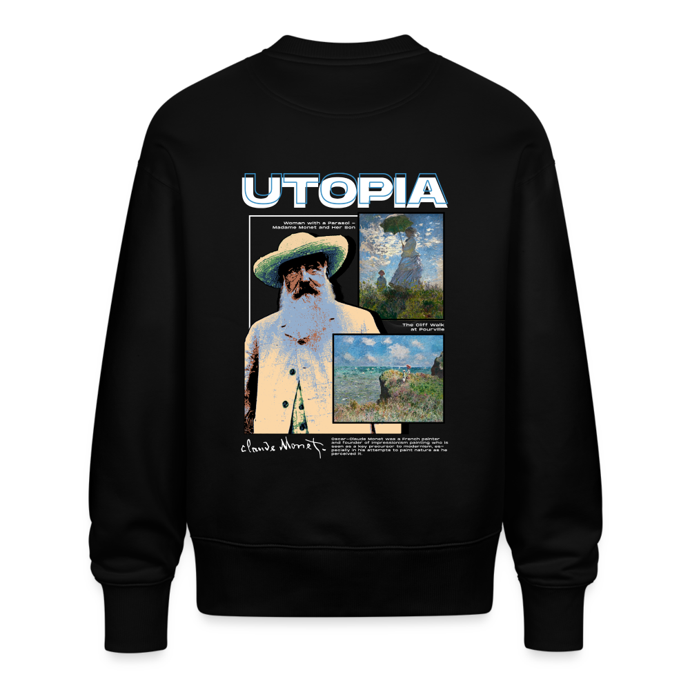 MONET x UTOPIA [Oversize Sweat - Dark] - noir