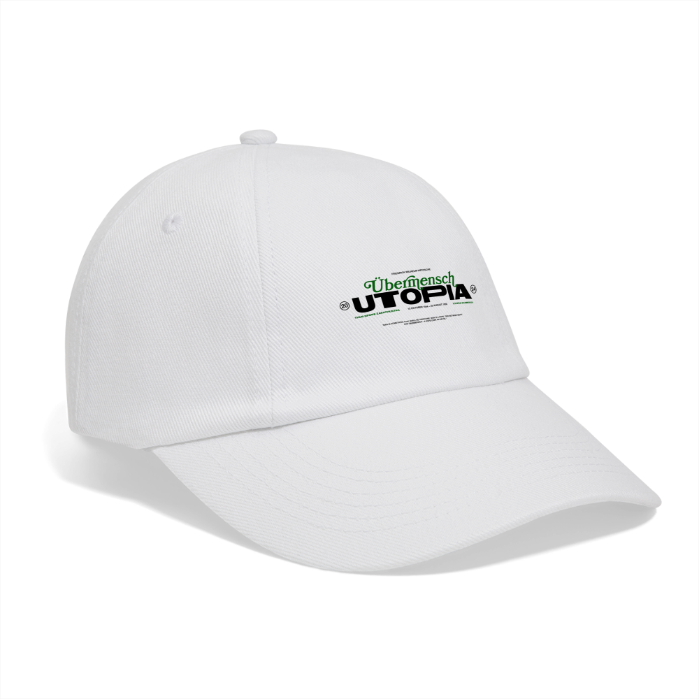 NIETZSCHE x UTOPIA * Casquette Übermensch - blanc/blanc