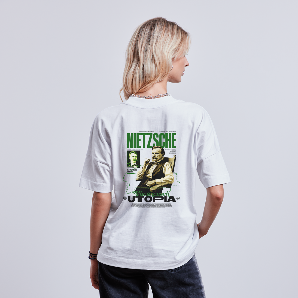 NIETZSCHE x UTOPIA - Oversize T - blanc