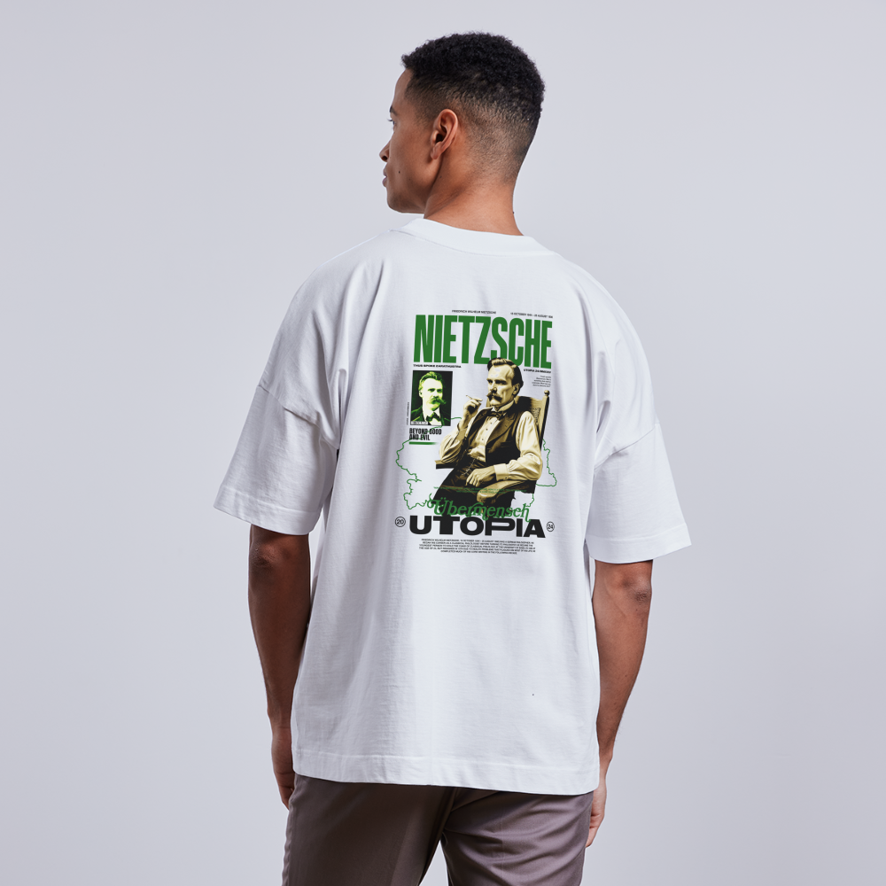 NIETZSCHE x UTOPIA - Oversize T - blanc