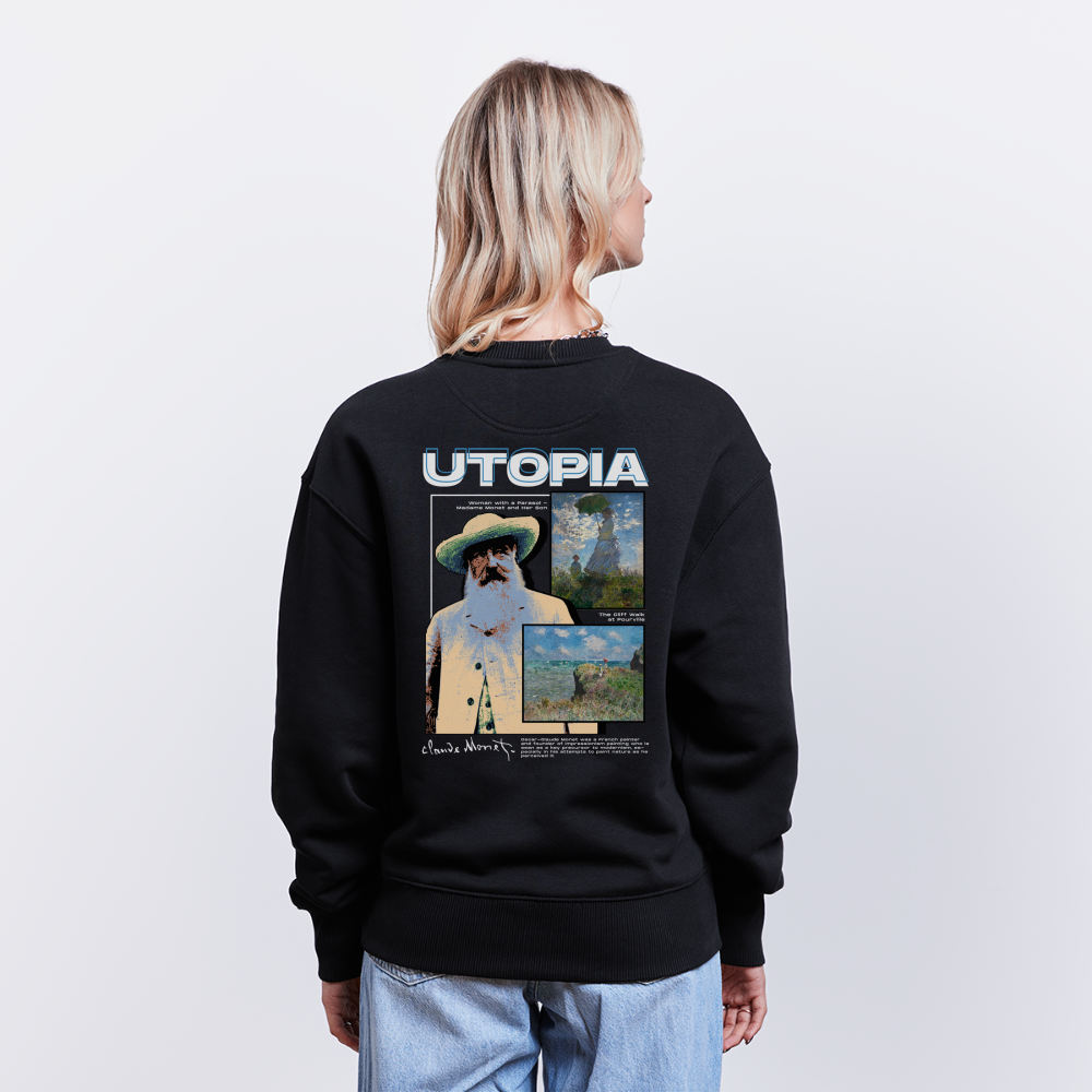 MONET x UTOPIA [Oversize Sweat - Dark] - noir