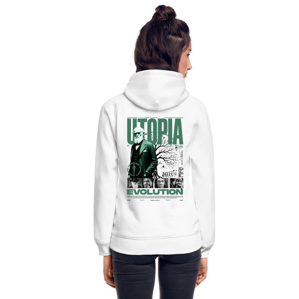 DARWIN x UTOPIA [Hoodie - Green White] - blanc