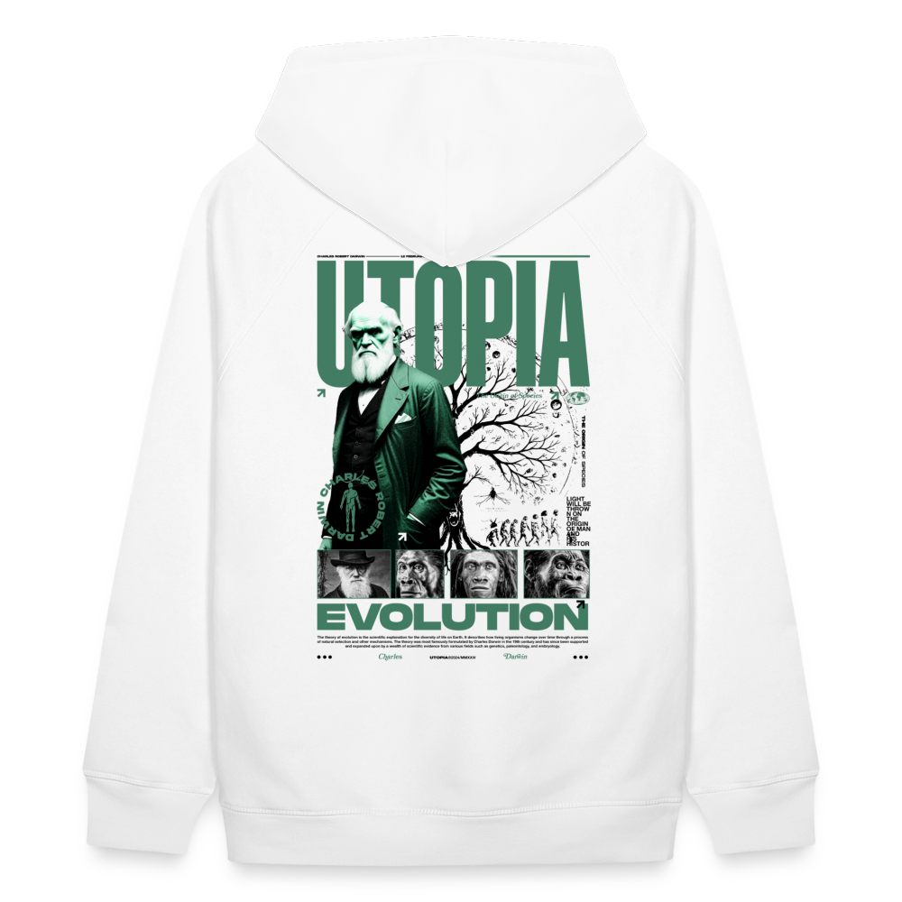 DARWIN x UTOPIA [Hoodie - Green White] - blanc