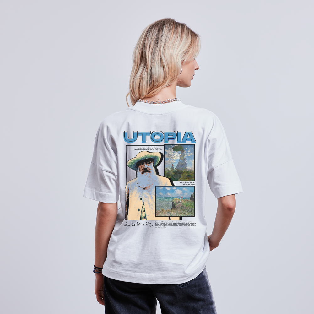 MONET x UTOPIA [Oversize T - Light] - blanc