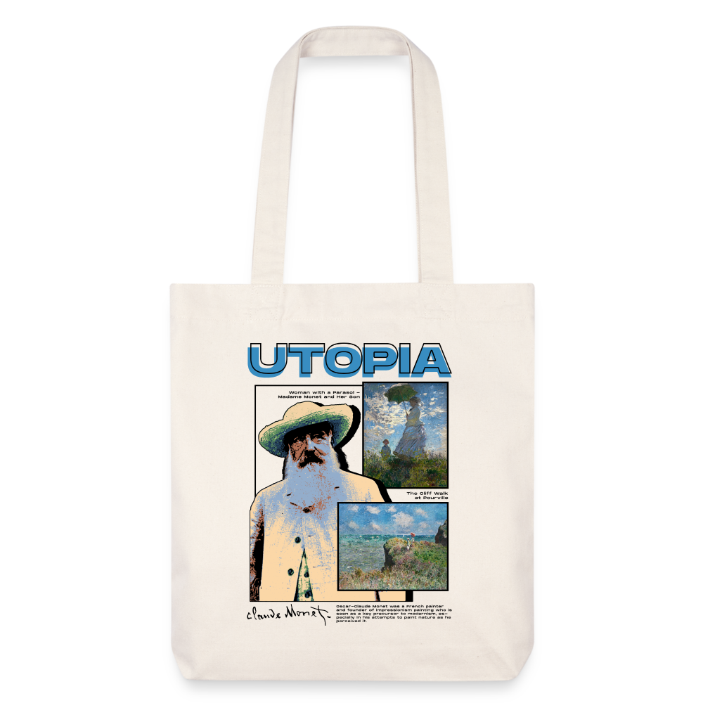 MONET x UTOPIA * Tote bag épais recyclé - blanc cassé