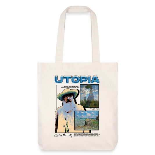 MONET x UTOPIA * Tote bag épais recyclé - blanc cassé