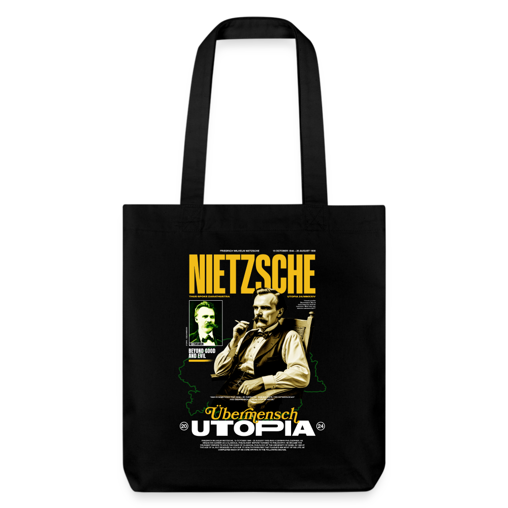 NIETZSCHE x UTOPIA * Tote bag épais recyclé - noir
