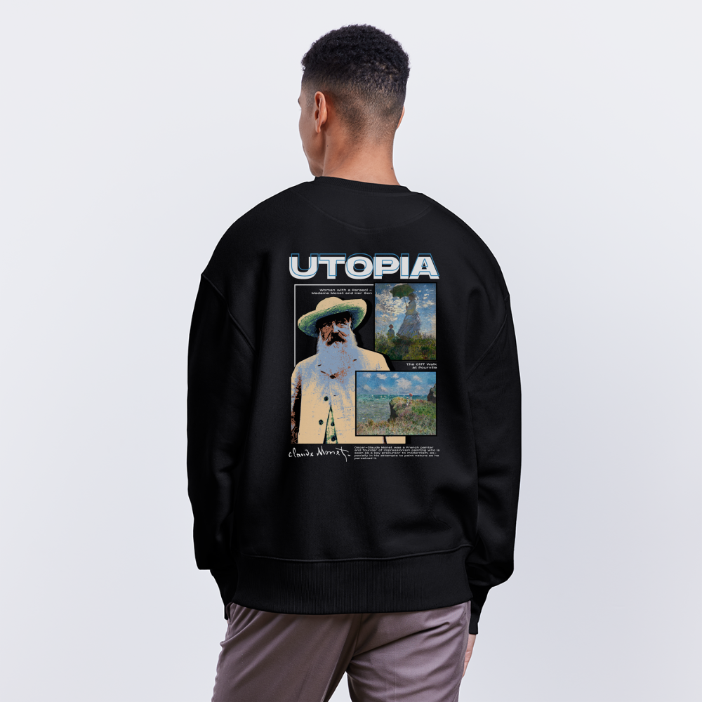 MONET x UTOPIA [Oversize Sweat - Dark] - noir