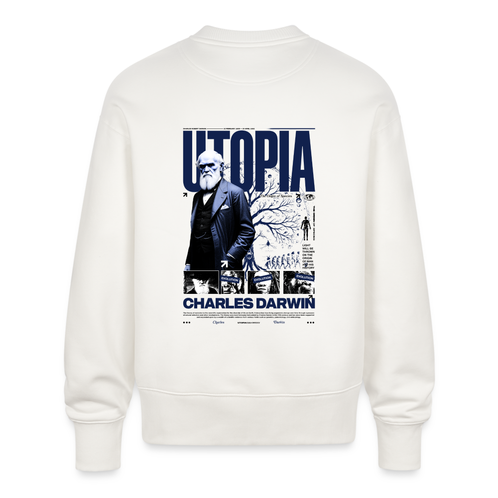 DARWIN x UTOPIA [Oversize SWEAT - Light] - OFF WHITE