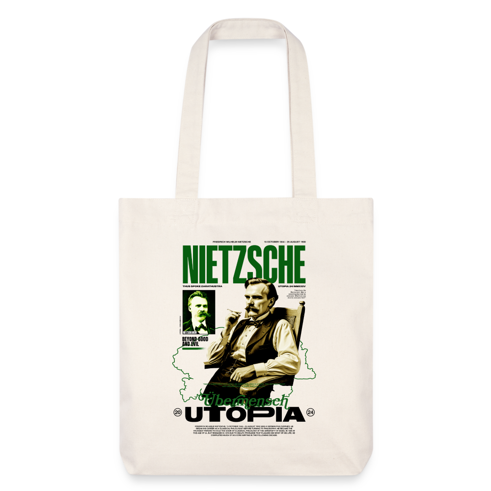 NIETZSCHE x UTOPIA * Tote bag épais recyclé - blanc cassé