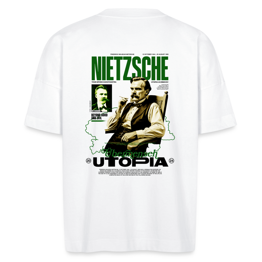 NIETZSCHE x UTOPIA - Oversize T - blanc