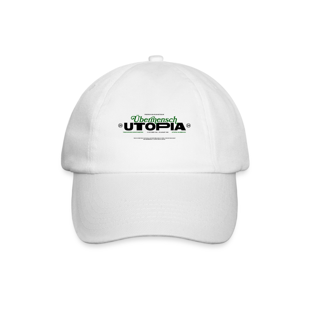 NIETZSCHE x UTOPIA * Casquette Übermensch - blanc/blanc